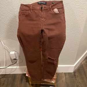 Barely used vintage bullhead denim co jeans. Brown